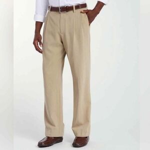 NWT - New St. Thomas Relaxed Double-Pleat Pants - 34×32